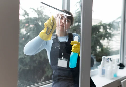 Nettoyage de vitres intérieures et extérieures à la Villedieu-du-Clain